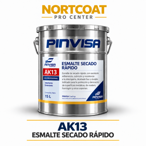 AK13 Esmalte Secado Rápido – Esmalte alquídico brillante PINVISA