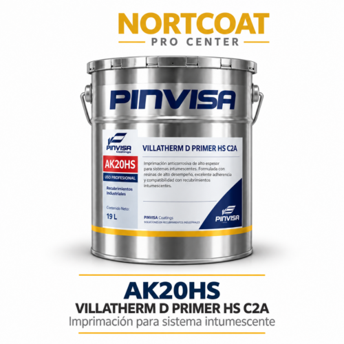 AK20HS Villatherm D Primer HS – Imprimación alquídica ignífuga anticorrosiva PINVISA