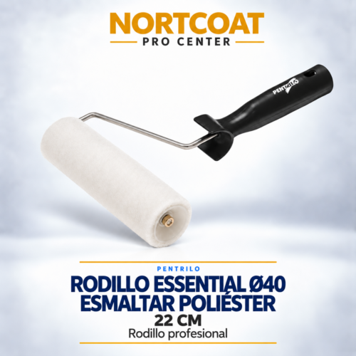 PENTRILO · RODILLO ESSENTIAL Ø40 ESMALTAR POLIÉSTER 22 CM