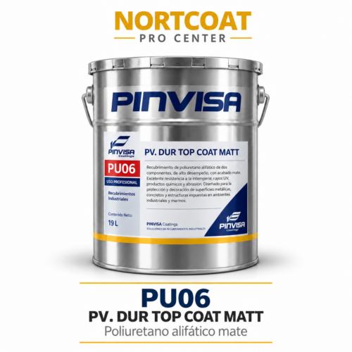 PU06 PV. DUR Top Coat Matt – Poliuretano alifático mate PINVISA