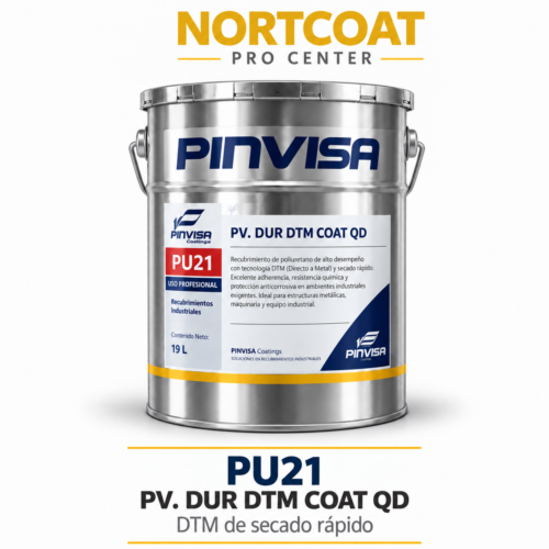 PU21 PV. DUR DTM Coat QD – Poliuretano DTM anticorrosivo de secado rápido PINVISA