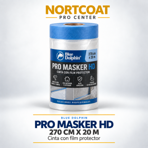 BlueDolphin PRO-MASKER HD – Cinta con film protector 140 cm × 15 m