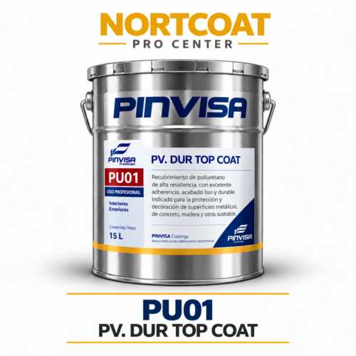 PU01 PV. DUR Top Coat – Poliuretano alifático brillante PINVISA