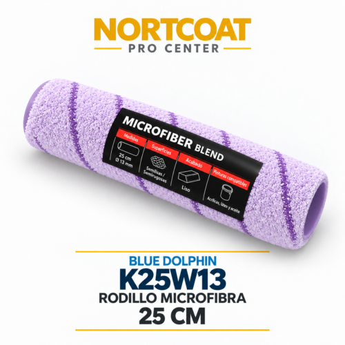 BlueDolphin KILLER K25W13 – Rodillo profesional de microfibra 25 cm